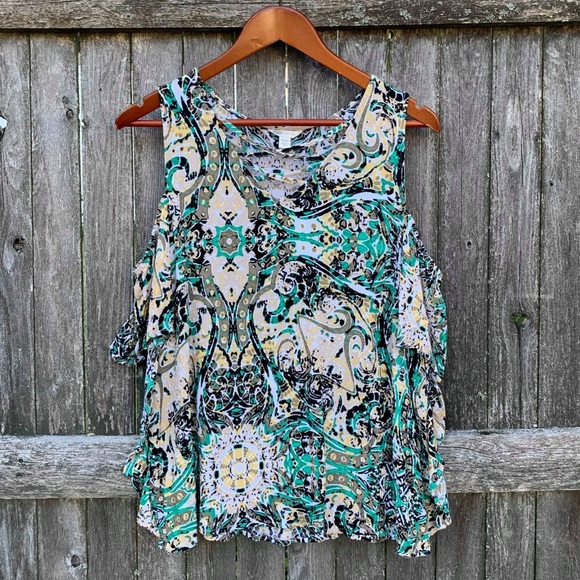 Cato Tops - CATO cold shoulder blouse